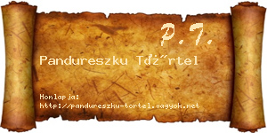 Pandureszku Törtel névjegykártya